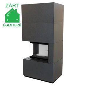 Floki Box baloldali üveges "Indiai fekete" kőburkolattal