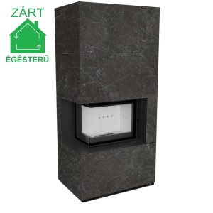 Floki Box baloldali üveges "Görög fekete" kőburkolattal